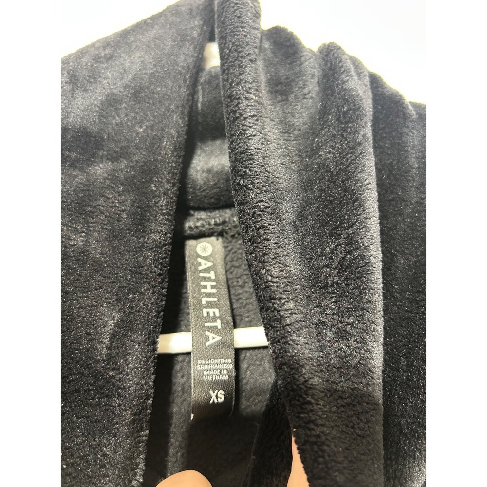 Athleta Women Size XS Black Double Cozy Karma Funnel Neck 511446 - Picture 2 of 6